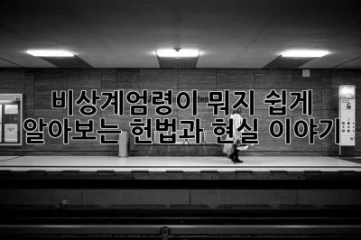 비상계엄령이 뭐지? 쉽게 알아보는 헌법과 현실 이야기