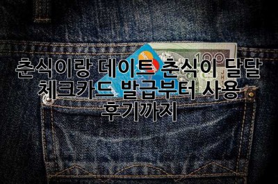 춘식이랑 데이트? 춘식이 달달 체크카드 발급부터 사용 후기까지!