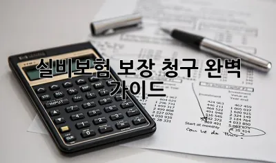실비보험 보장 청구 완벽 가이드!  🤔