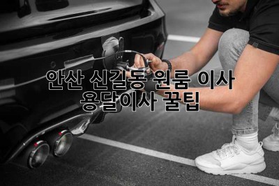 안산 신길동 원룸 이사, 용달이사 꿀팁!