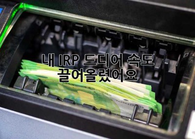내 IRP, 드디어 속도 끌어올렸어요! 🚀