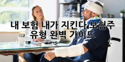 내 보험, 내가 지킨다! 보험주 유형 완벽 가이드