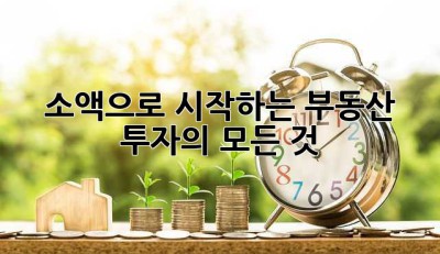 소액으로 시작하는 부동산 투자의 모든 것