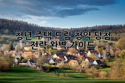 청년 주택 드림 청약 당첨 전략 완벽 가이드