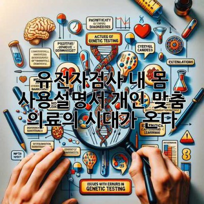 유전자검사🧬: 내 몸 사용설명서?! 개인 맞춤 의료의 시대가 온다! 🚀