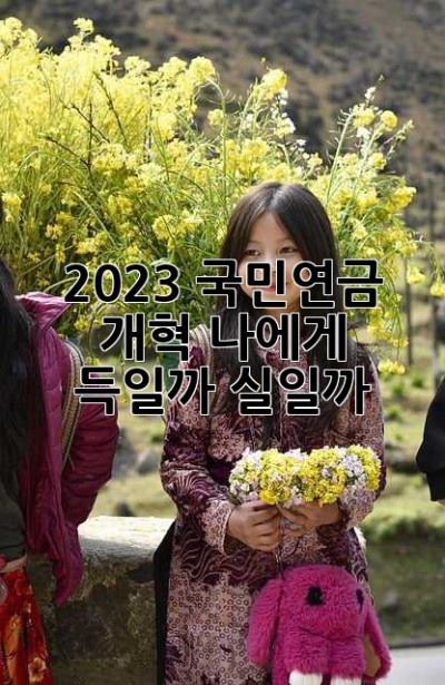 2023 국민연금 개혁, 나에게 득일까 실일까? 🤔