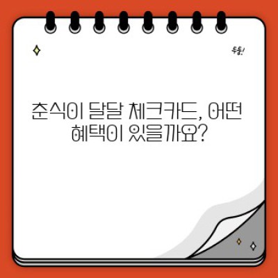 춘식이 달달 체크카드, 궁금한 모든 것!  혜택부터 발급까지 완벽 정리