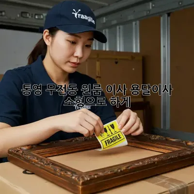 통영 무전동 원룸 이사, 용달이사 소형으로 轻松하게!