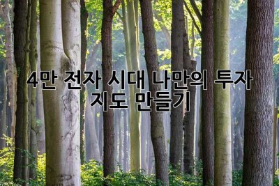 4만 전자 시대, 나만의 투자 지도 만들기 ✨