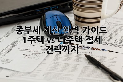 종부세 계산 완벽 가이드: 1주택 vs 다주택, 절세 전략까지! 💯