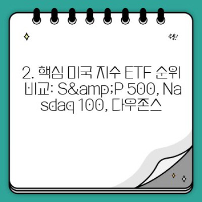 미국 ETF 순위: 2023년 최신 투자 가이드 & 주요 ETF 분석