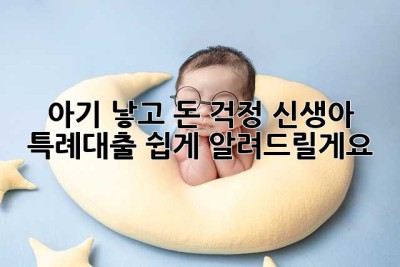 👶🏻 아기 낳고 돈 걱정? 신생아 특례대출, 쉽게 알려드릴게요!