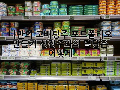 나만의 고배당주 포트폴리오 만들기: 성장주와의 밀당은 어떻게? 🤔