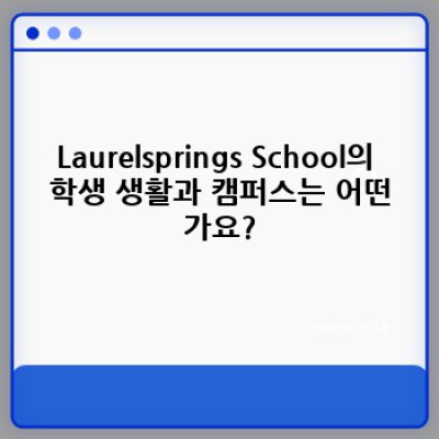 Laurelsprings School: 입학부터 졸업까지, 완벽 가이드
