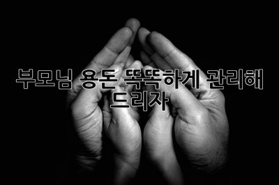 부모님 용돈, 똑똑하게 관리해 드리자! 💖