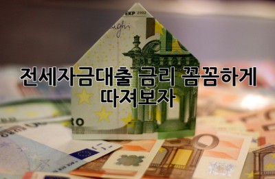 전세자금대출 금리 꼼꼼하게 따져보자! 💰