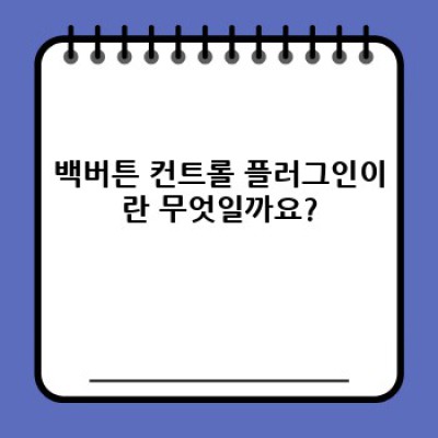워드프레스 백버튼 컨트롤 플러그인: 개인정보 보호 강화