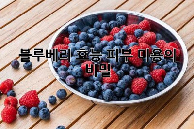 블루베리 효능: 피부 미용의 비밀 ✨