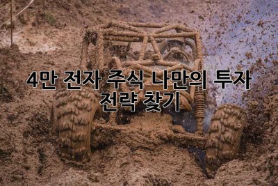4만 전자 주식, 나만의 투자 전략 찾기