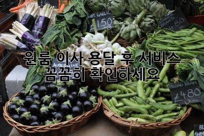 원룸 이사? 용달 후 서비스 꼼꼼히 확인하세요!