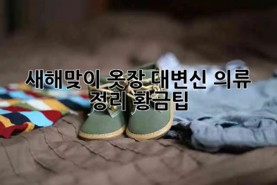 👚새해맞이 옷장 대변신! 의류 정리 황금팁🔑