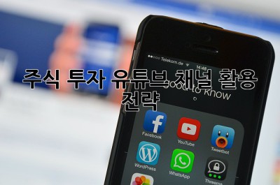 주식 투자 유튜브 채널 활용 전략! 🤑