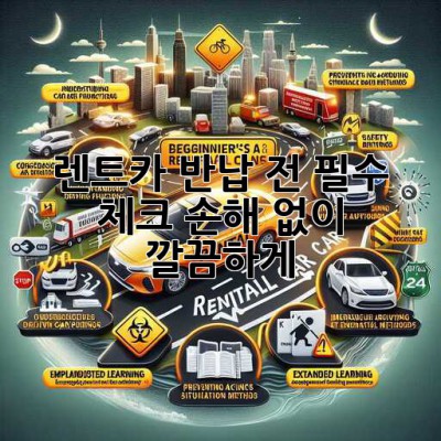 🚗 렌트카 반납 전 필수 체크! 손해 없이 깔끔하게 😉
