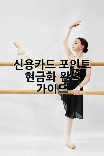 신용카드 포인트 현금화 완벽 가이드 ✨