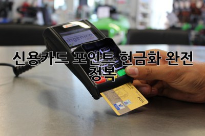 신용카드 포인트 현금화 완전 정복!💰✨