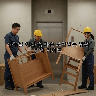 사무실 이사 중 파손? 보상받는 방법 완벽 가이드!