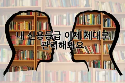내 신용등급, 이제 제대로 관리해봐요! 💯