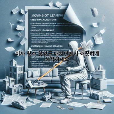 이사 청소: 청양군 대치면에서 깨끗하게 시작하세요!
