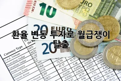 환율 변동 투자로 월급쟁이 탈출?! 💸