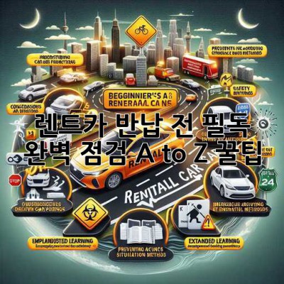 🚗 렌트카 반납 전 필독! 완벽 점검 A to Z 꿀팁 ✨