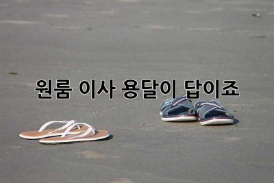 원룸 이사? 용달이 답이죠! 😎