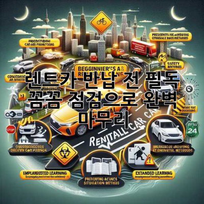 🚗 렌트카 반납 전 필독! 꼼꼼 점검으로 완벽 마무리 ✨
