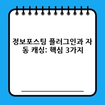 워드프레스 정보포스팅 플러그인: 속도 최적화의 비밀