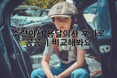 소량이사? 용달이사 후기로 꼼꼼히 비교해봐요!