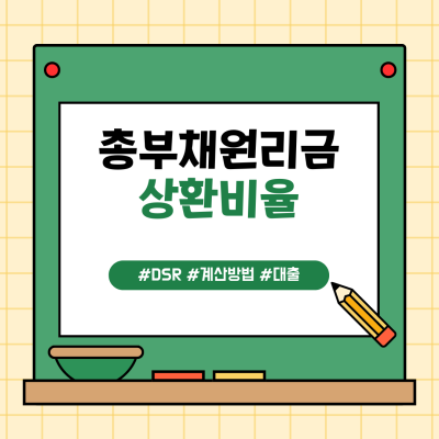 DSR이란? 계산 방법 및 대출에 미치는 영향 (ft. DTI LTV)